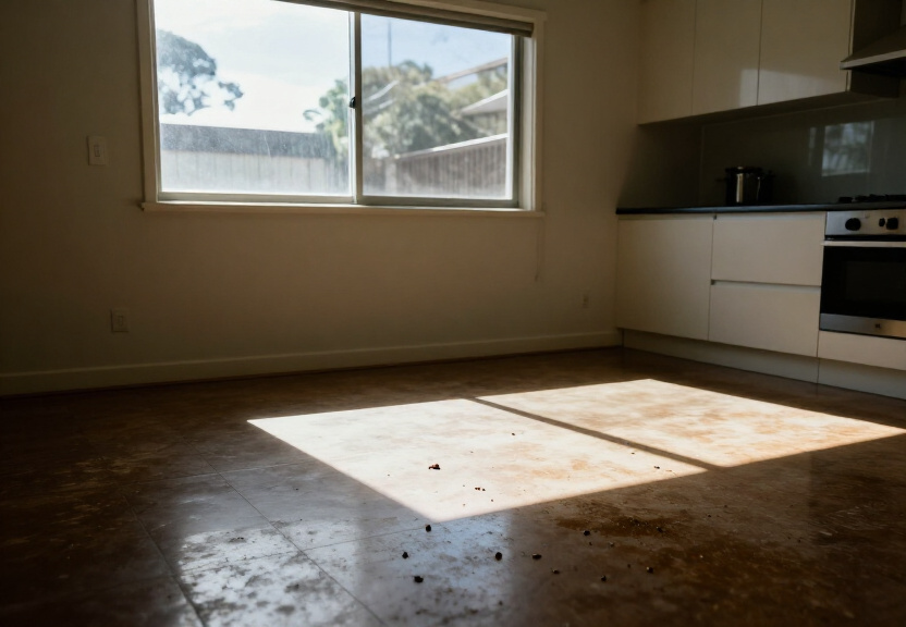 Rodent infestation in a Yowie Bay garage before treatment